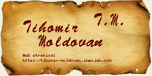 Tihomir Moldovan vizit kartica